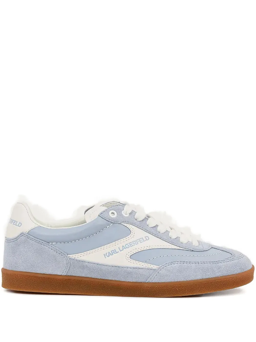 Karl Lagerfeld suede leather sneakers Blue