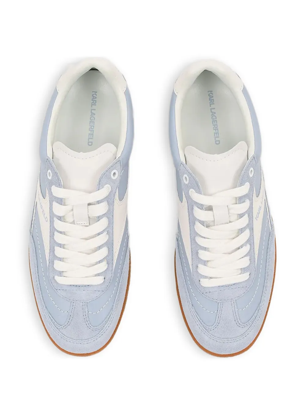 Karl Lagerfeld suede leather sneakers Blue