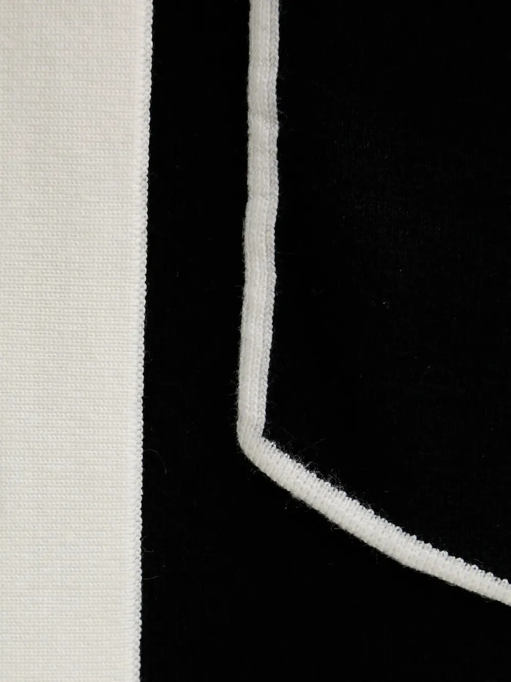 Karl Lagerfeld Contrast-piping Midi Skirt In Black