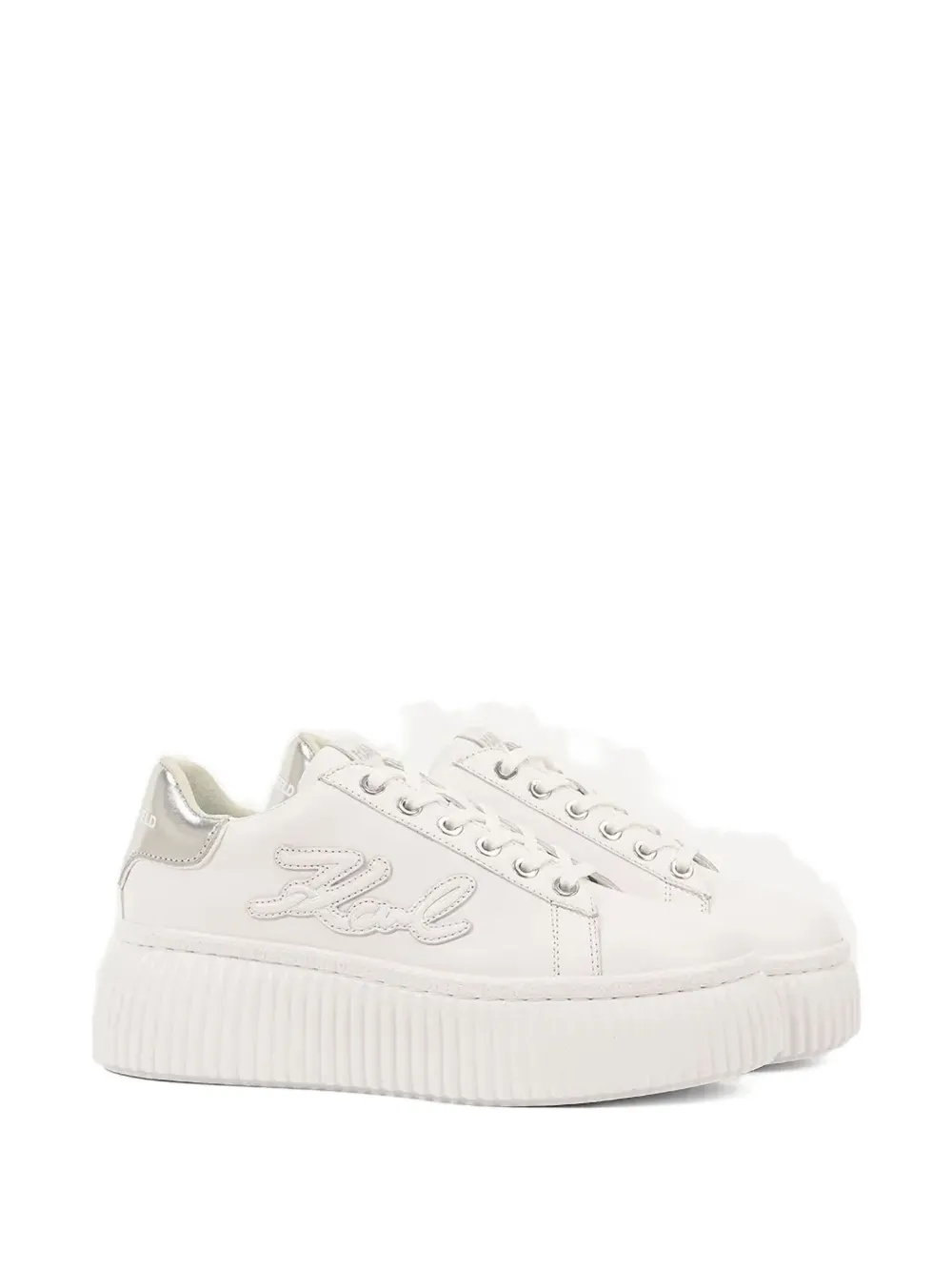 Karl Lagerfeld logo-patch sneakers White