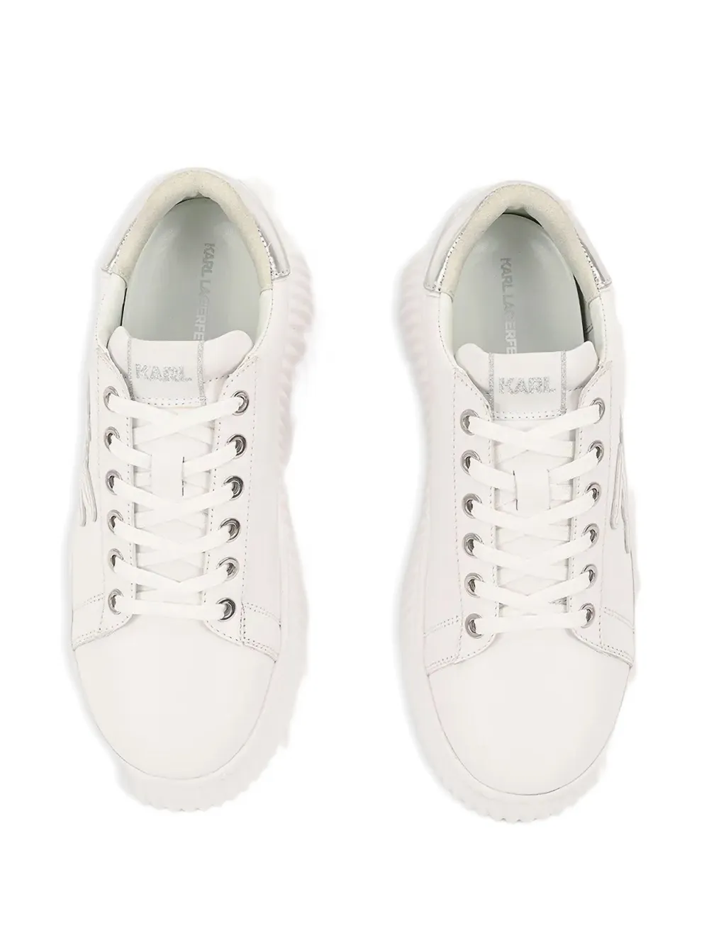 Karl Lagerfeld logo-patch sneakers White