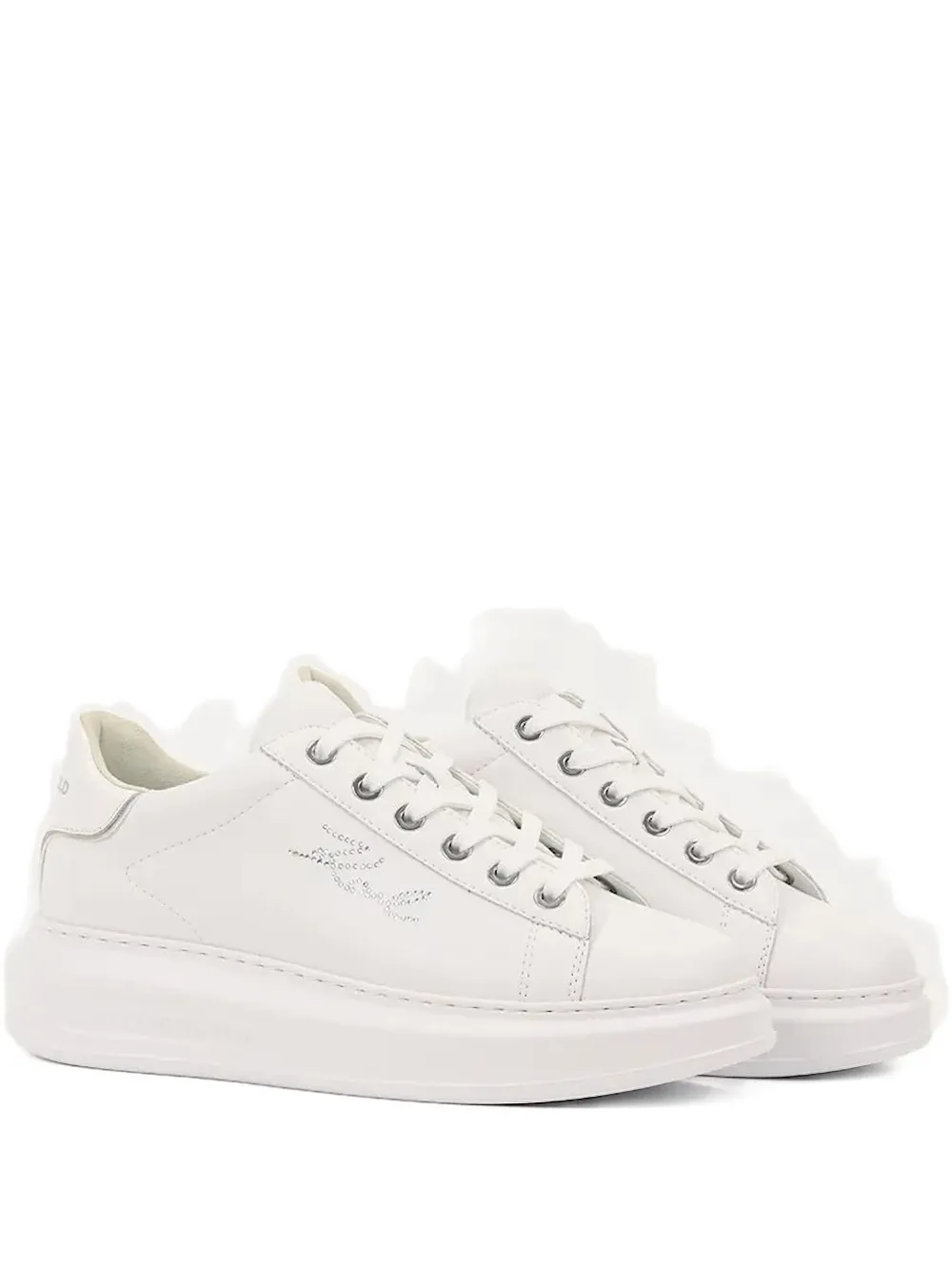 Karl Lagerfeld rhinestone-embellished low-top sneakers White