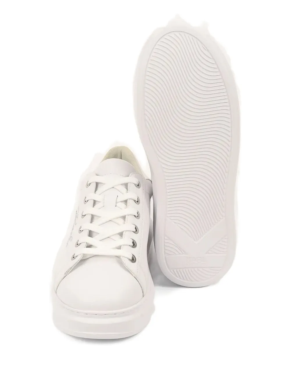 Karl Lagerfeld Rhinestone-embellished Low-top Sneakers In White