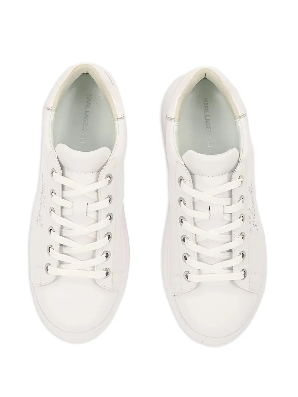 Karl Lagerfeld rhinestone-embellished low-top sneakers White