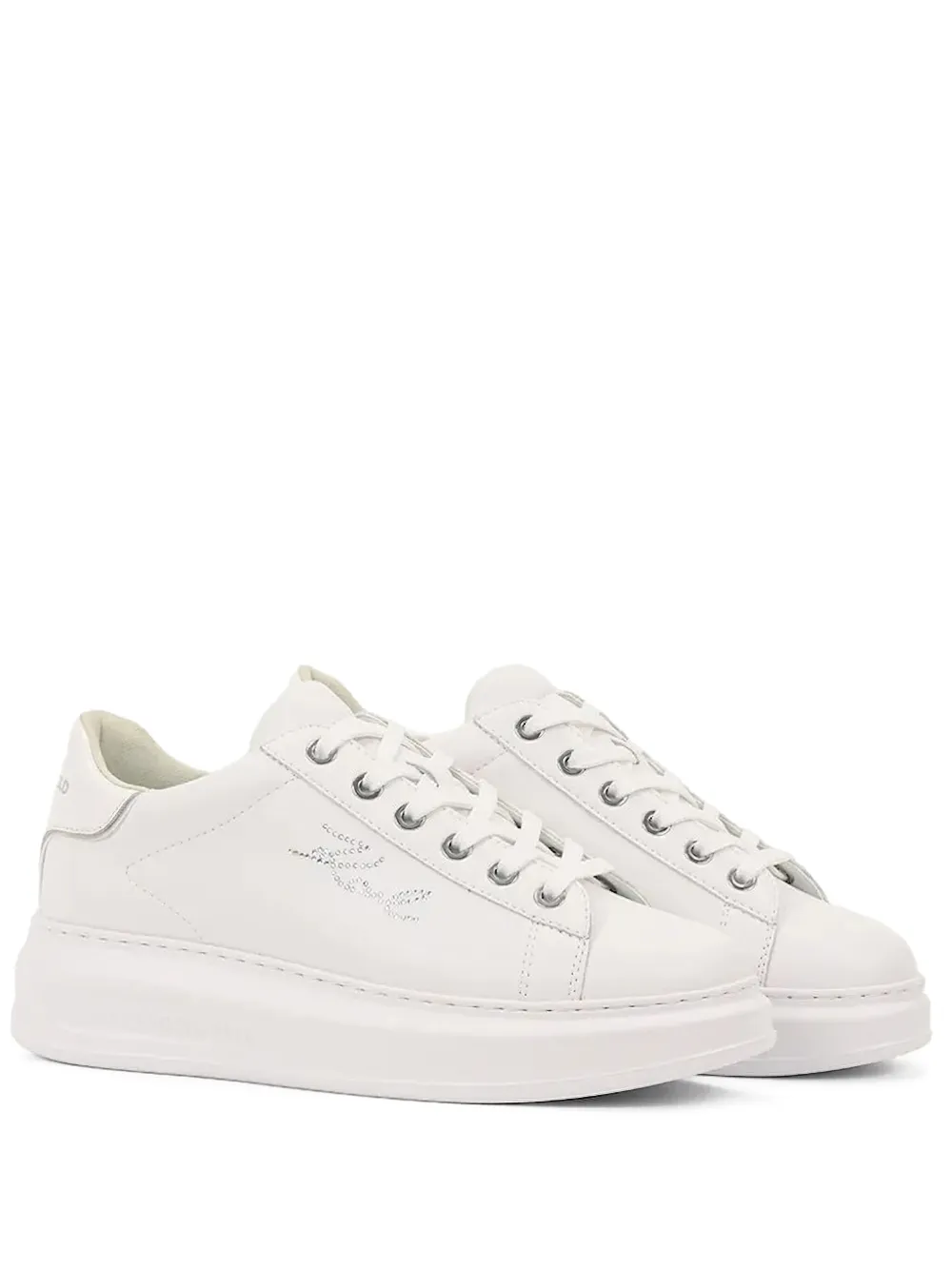 Karl Lagerfeld rhinestone-embellished low-top sneakers White