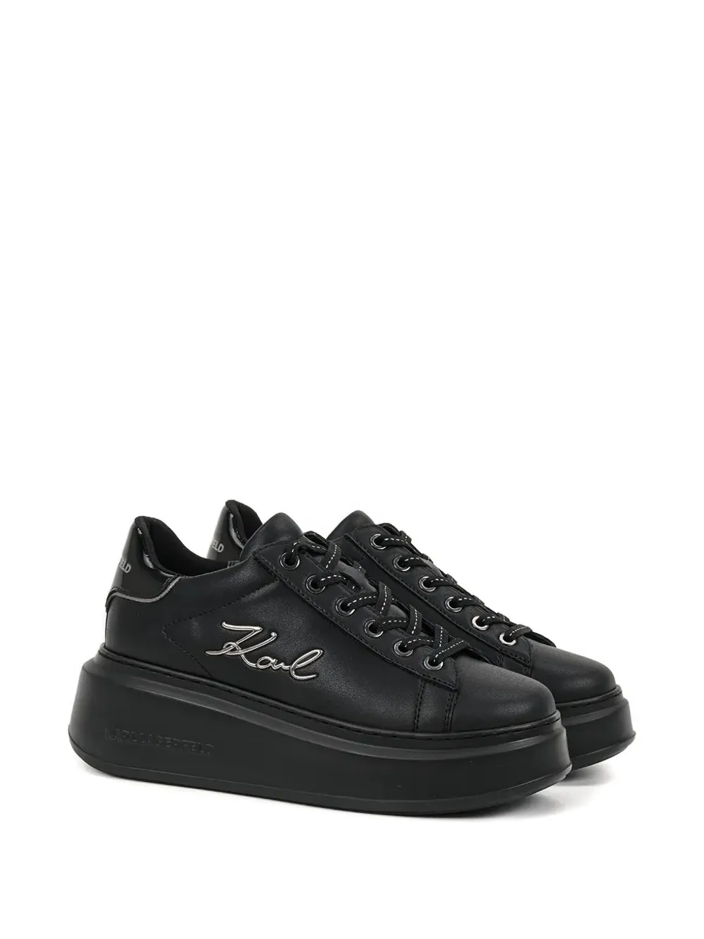 Karl Lagerfeld logo-embellishment sneakers - Zwart