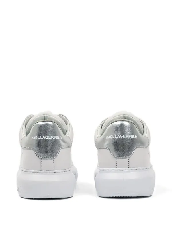 カル＝エル Karl Lagerfeld metallic-heel Sneakers | White | FARFETCH SG