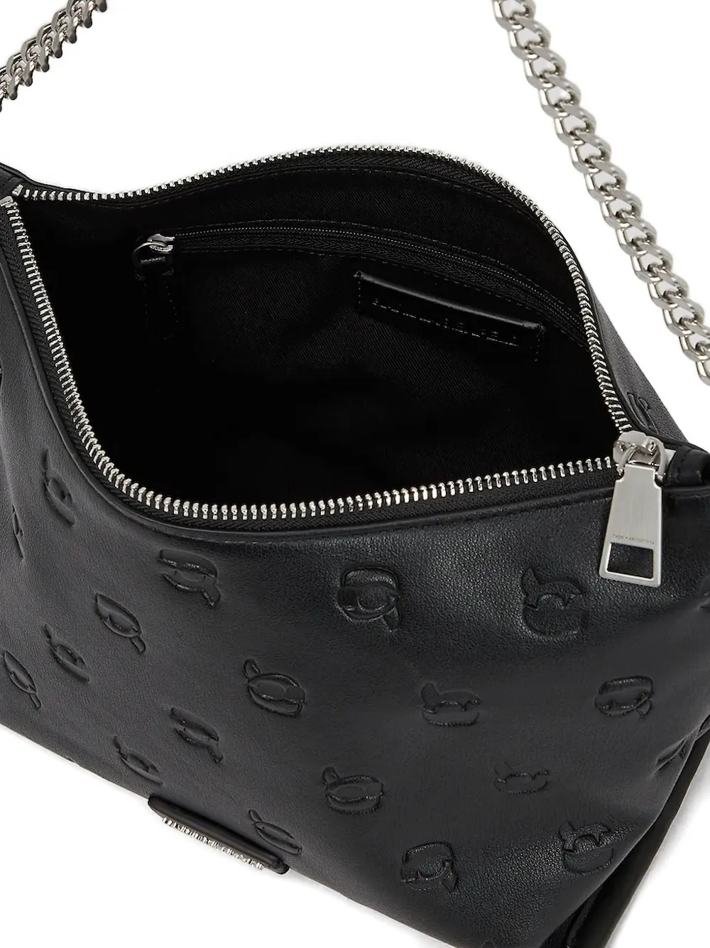 Karl Lagerfeld Ikon monogram shoulder bag Zwart