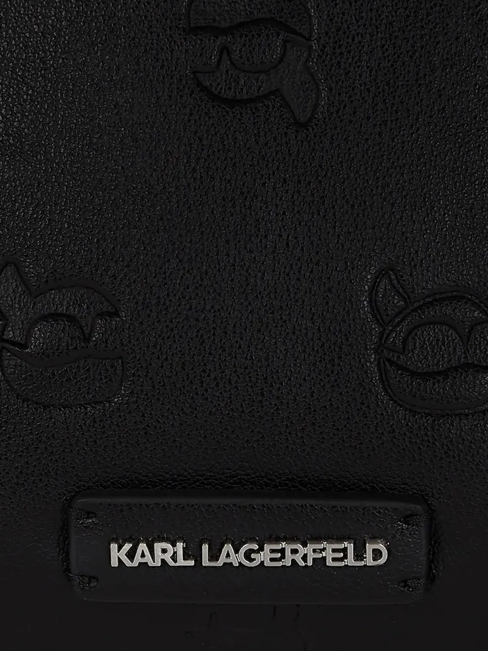 Karl Lagerfeld Ikon monogram shoulder bag Zwart