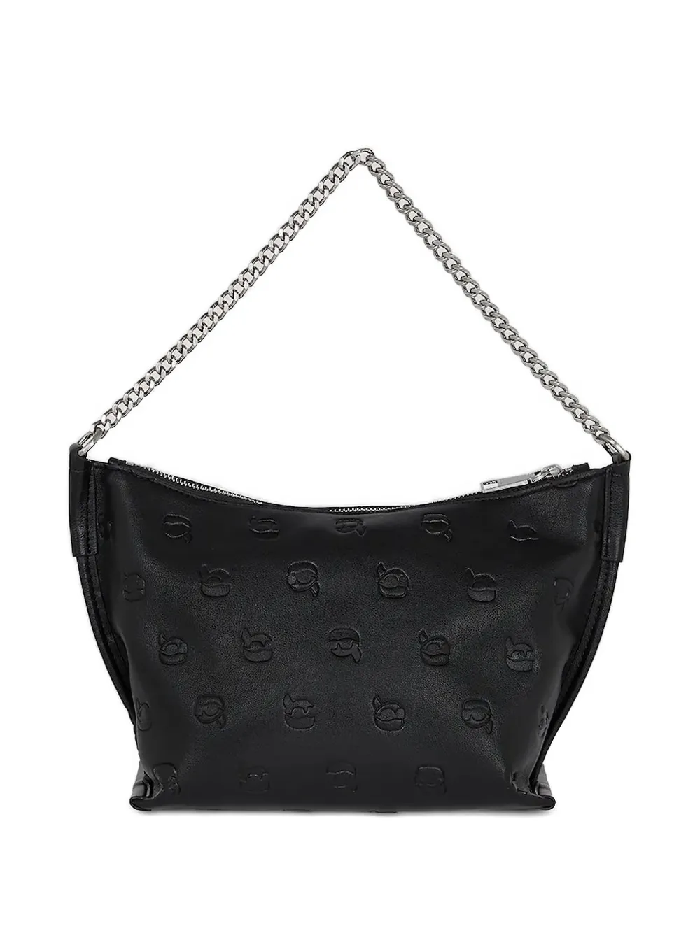 Karl Lagerfeld Ikon schoudertas met monogram - Zwart