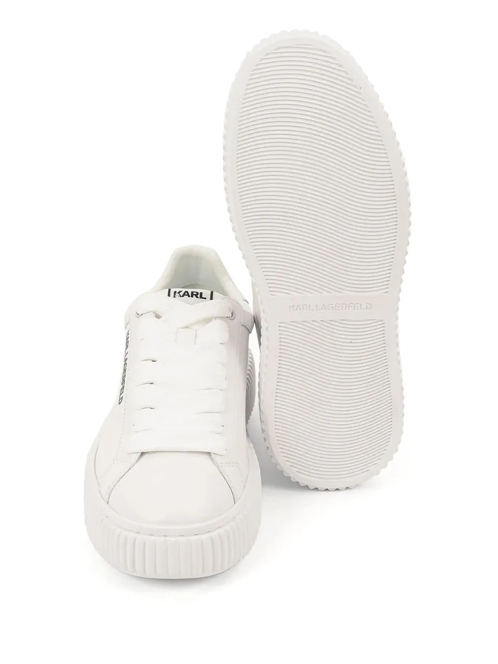 Karl Lagerfeld Sneakers met logo Wit