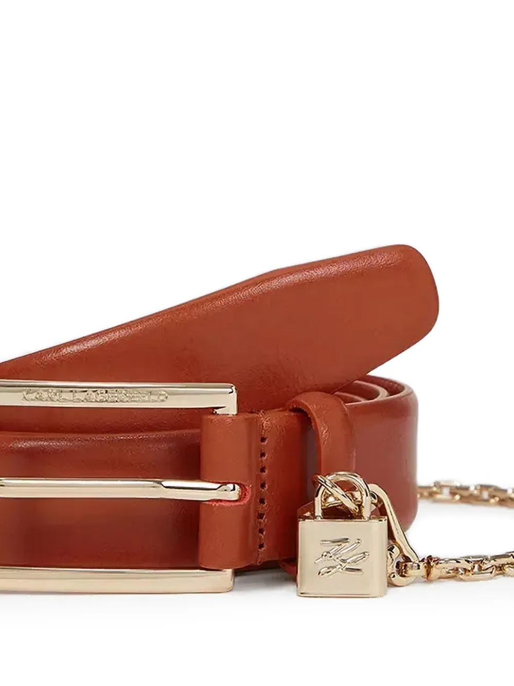 Karl Lagerfeld Riem met slot detail Rood
