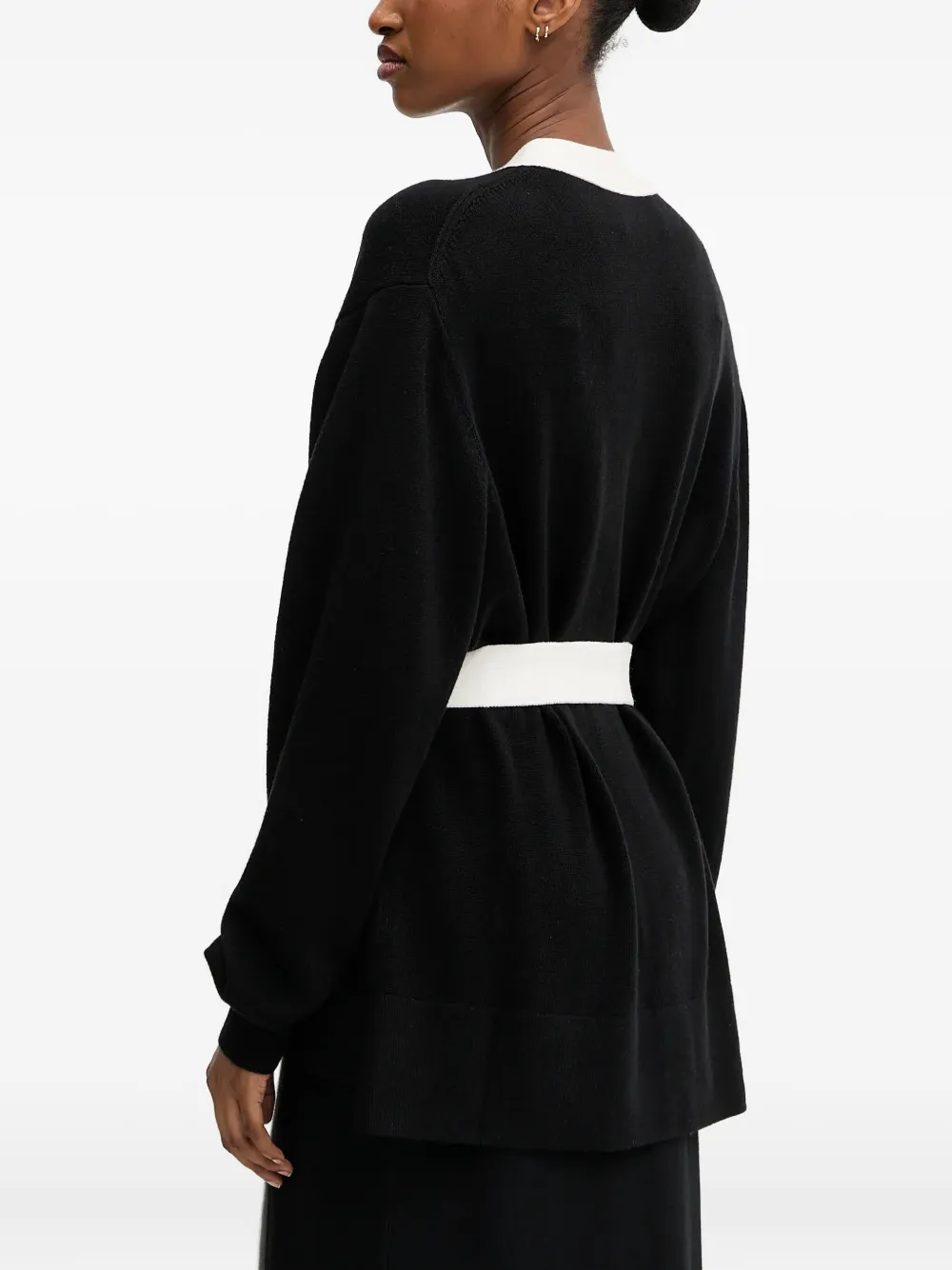 Karl Lagerfeld Vest met contrasterend vlak en logo Zwart