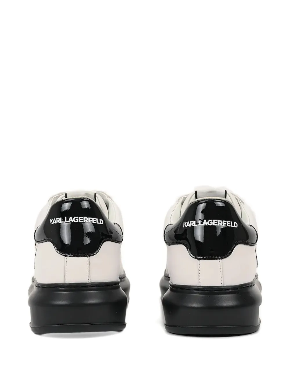 Karl Lagerfeld Logo Platform Sneakers In White