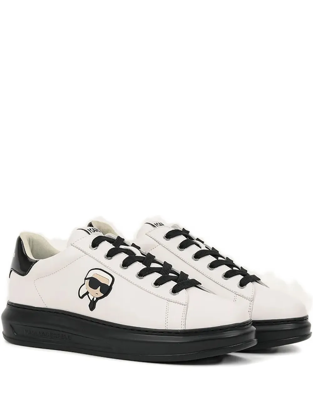 Karl Lagerfeld logo platform sneakers White