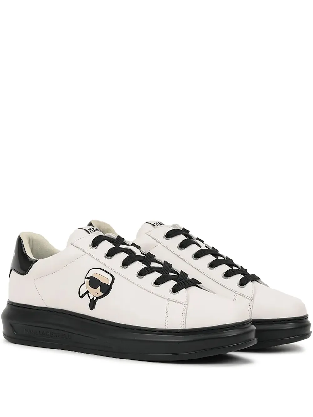 Karl Lagerfeld Sneakers met plateauzool en logo Wit