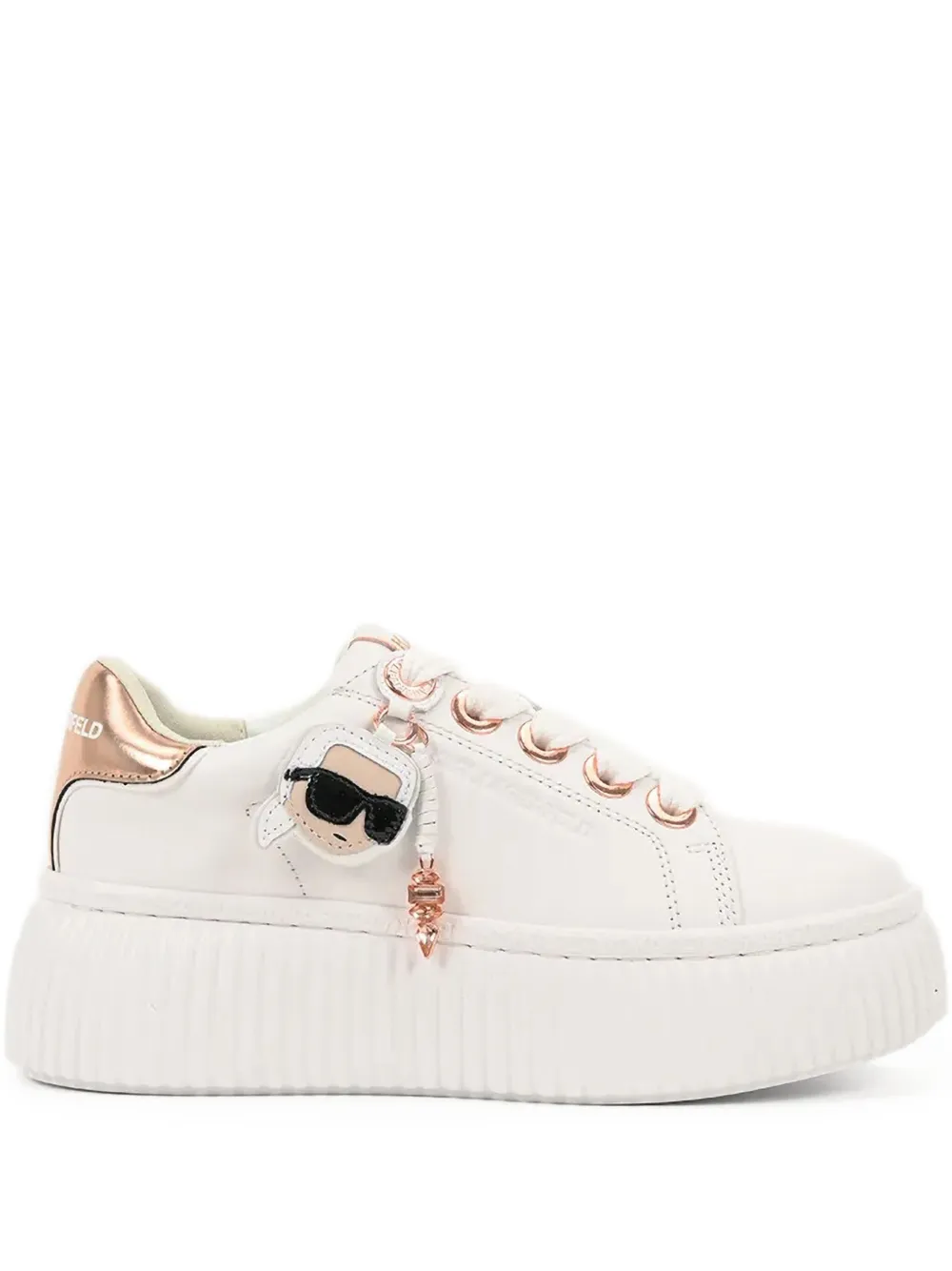 Karl Lagerfeld platform sneakers White