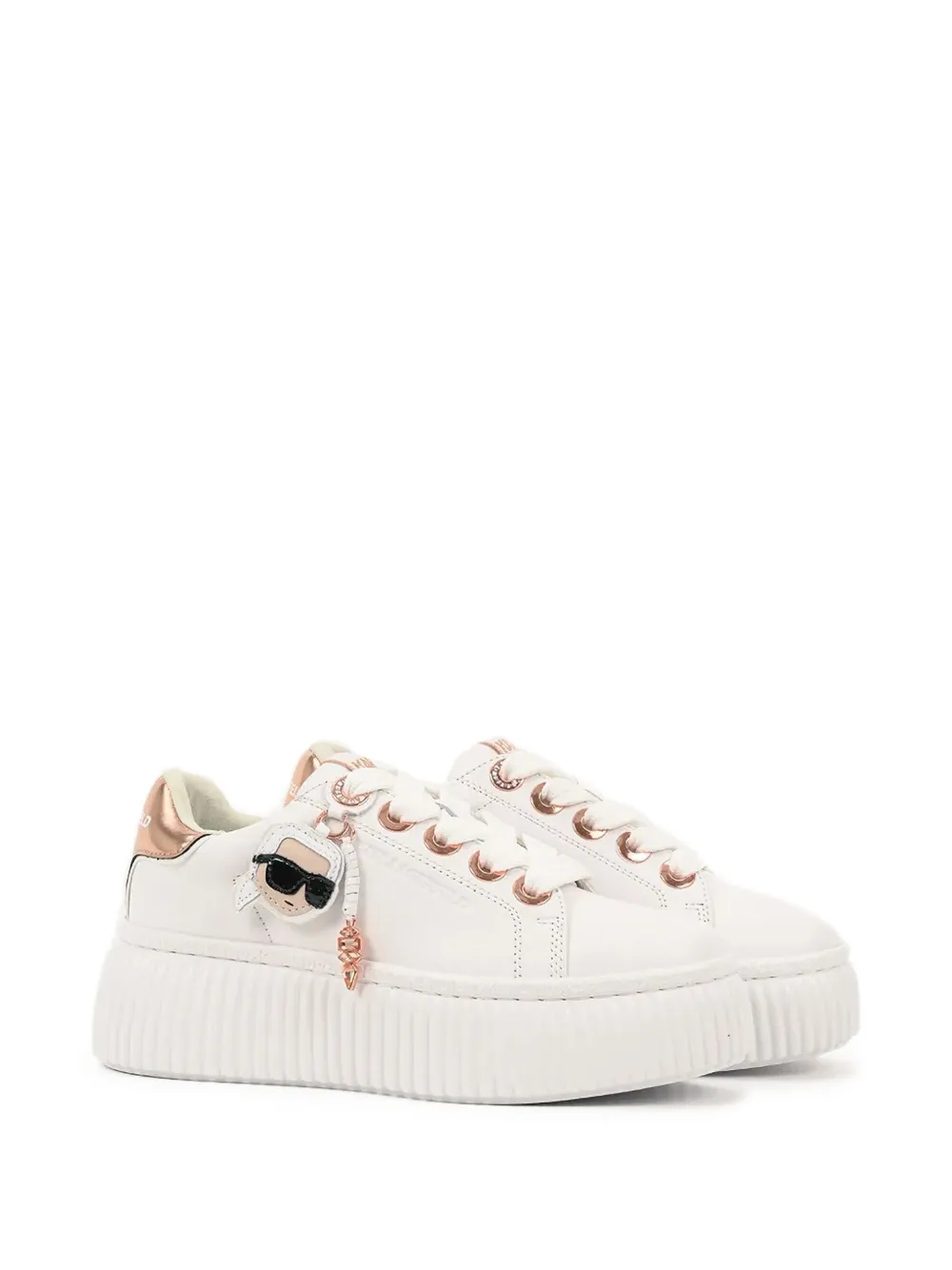 Karl Lagerfeld platform sneakers - Wit