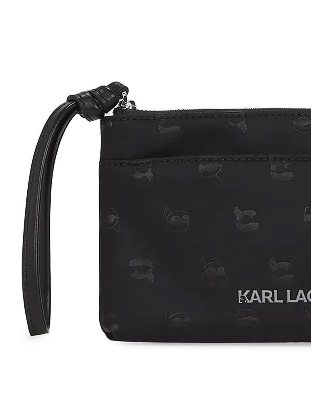 Karl Lagerfeld Portemonnee met logopatroon Zwart