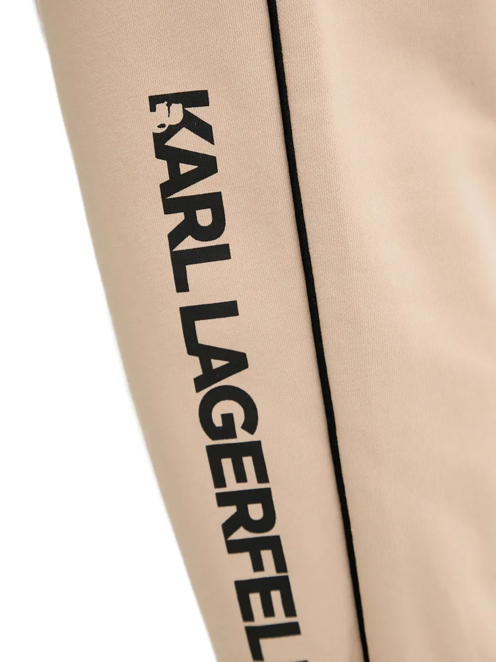 Karl Lagerfeld Trainingsbroek met logodetail Beige