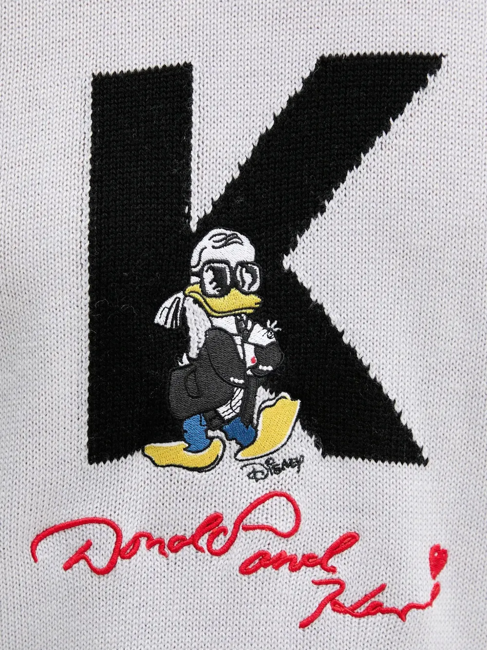 Karl Lagerfeld Sweater met borduurwerk en lange mouwen Grijs