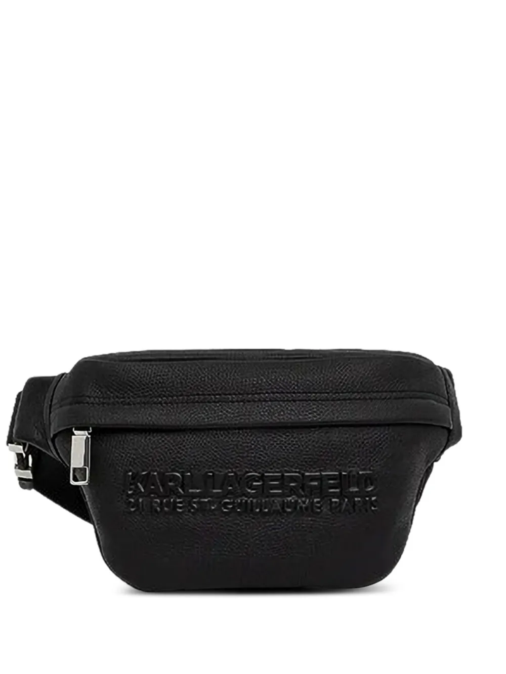 Karl Lagerfeld embossed-logo belt bag | Black | Image 1