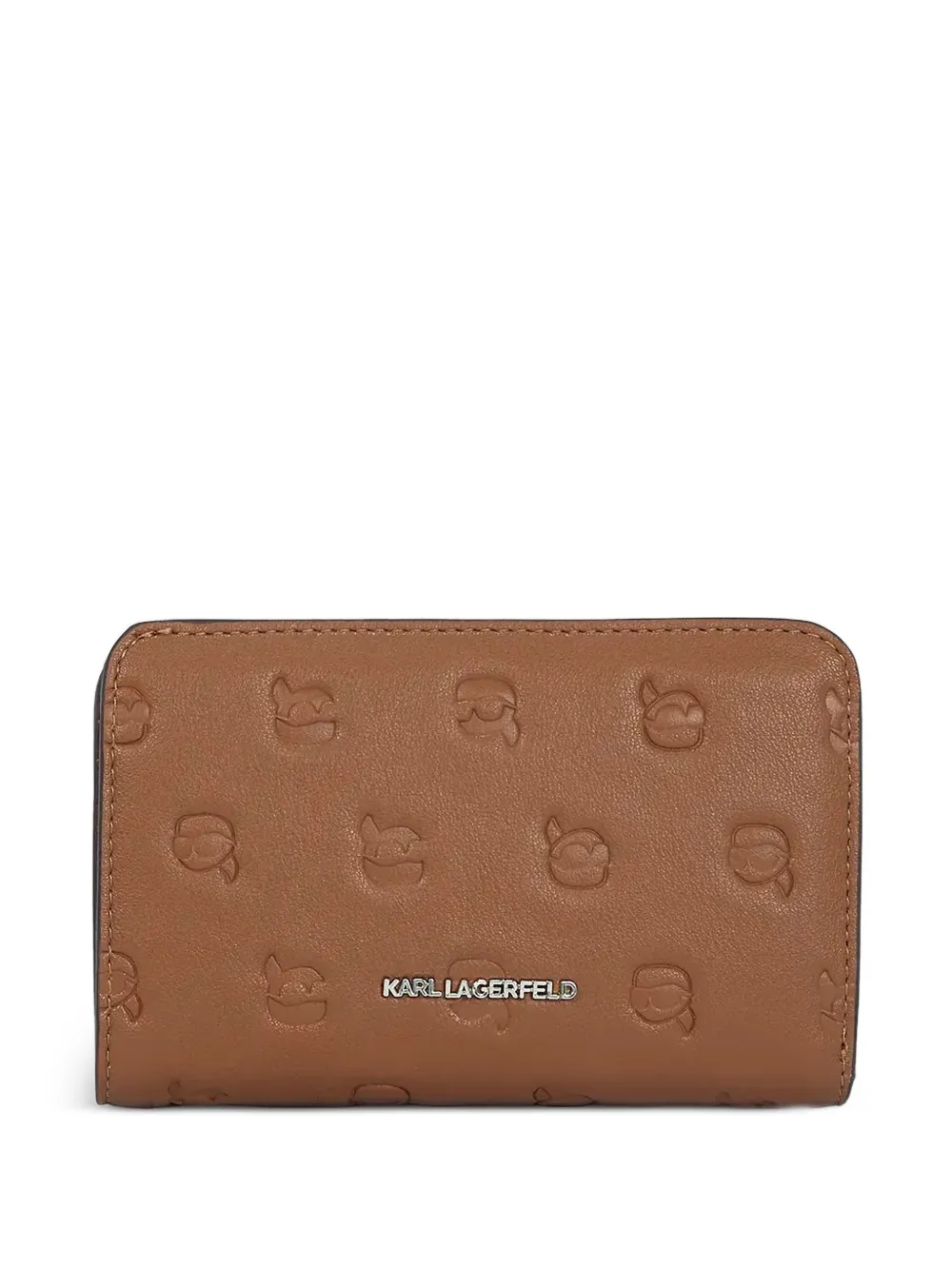Karl Lagerfeld Ikon Monogram wallet - Braun