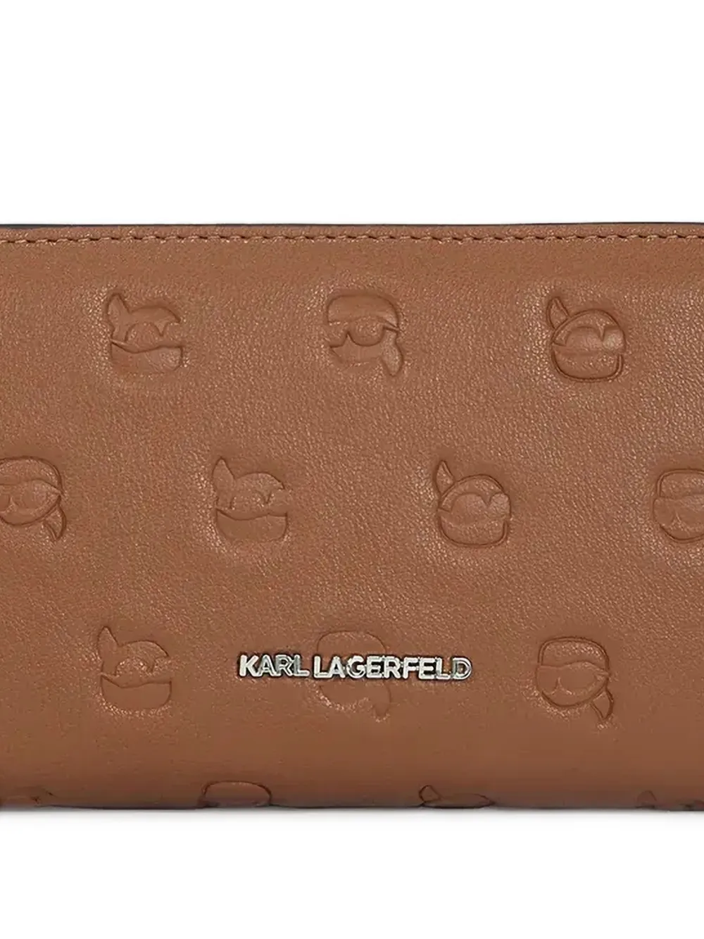 Karl Lagerfeld Ikon portemonnee met monogram Bruin