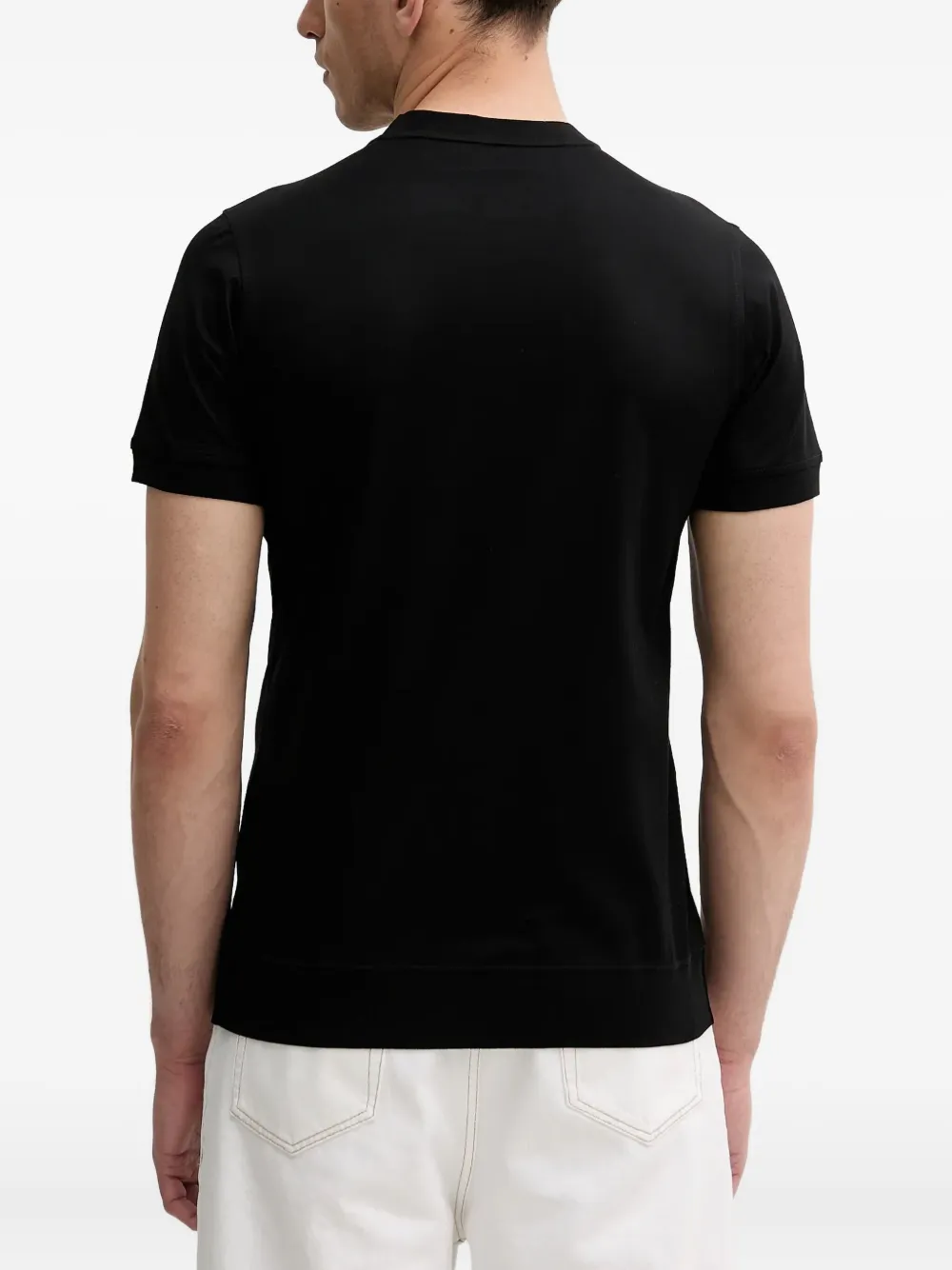 Karl Lagerfeld T-shirt met geborduurd logo Zwart