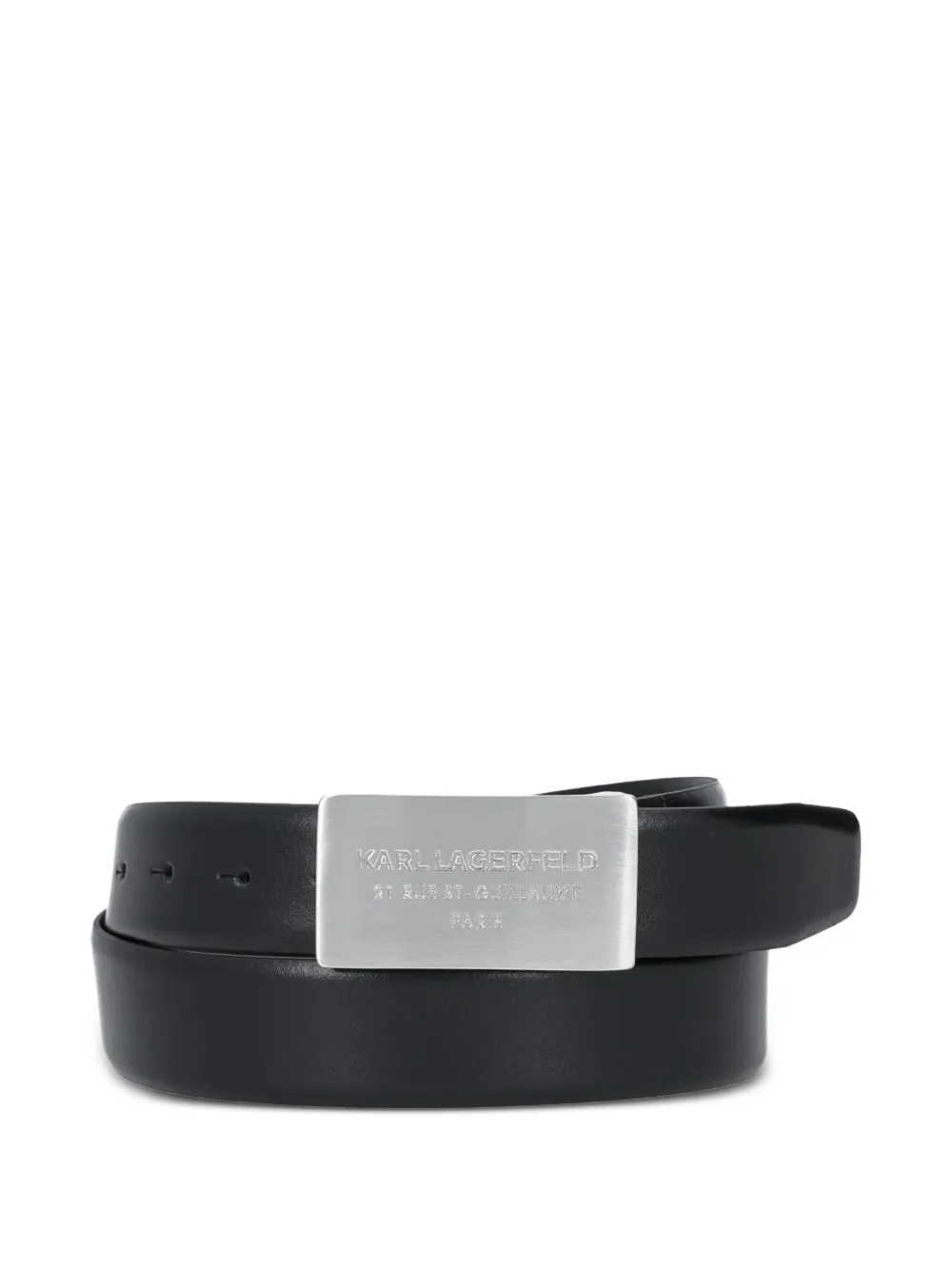 Karl Lagerfeld Riem met logogesp Zwart