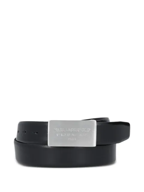 Karl Lagerfeld logo-buckle belt