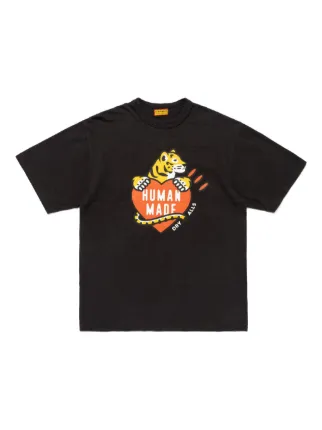 Human Made タイガーハート Tシャツ | ブラック | FARFETCH JP