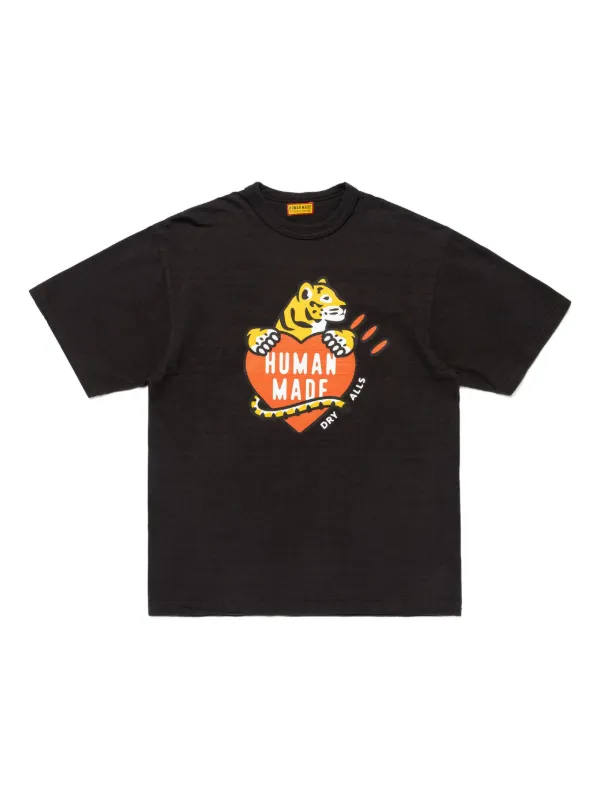 Human Made タイガーハート Tシャツ | ブラック | FARFETCH JP