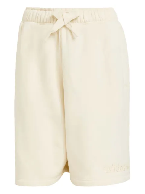 adidas elastic-waistband logo shorts