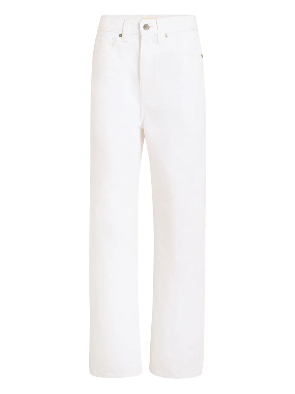 Khaite Button-fly Jeans In White