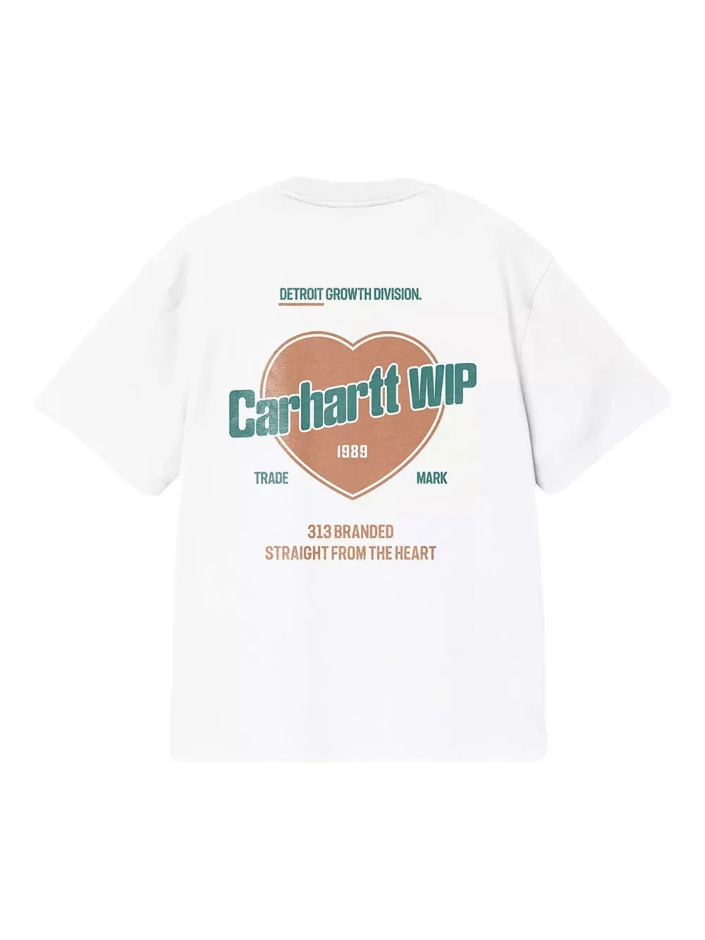 Carhartt WIP T-shirt met hart logo Wit