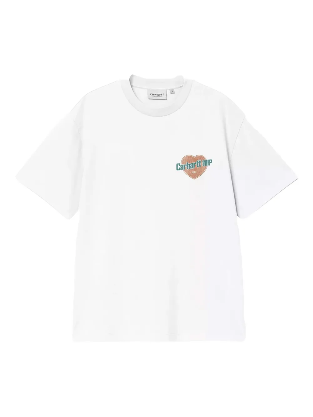 Carhartt WIP T-shirt met hart logo Wit