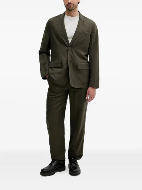 Armani Exchange single-breasted flap-pocket suit
