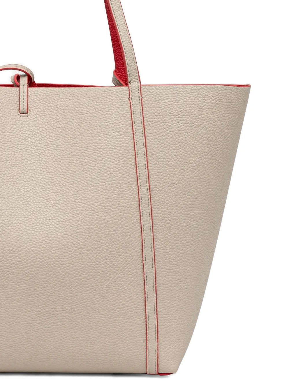 Armani Exchange Shopper met contrasterende afwerking Beige