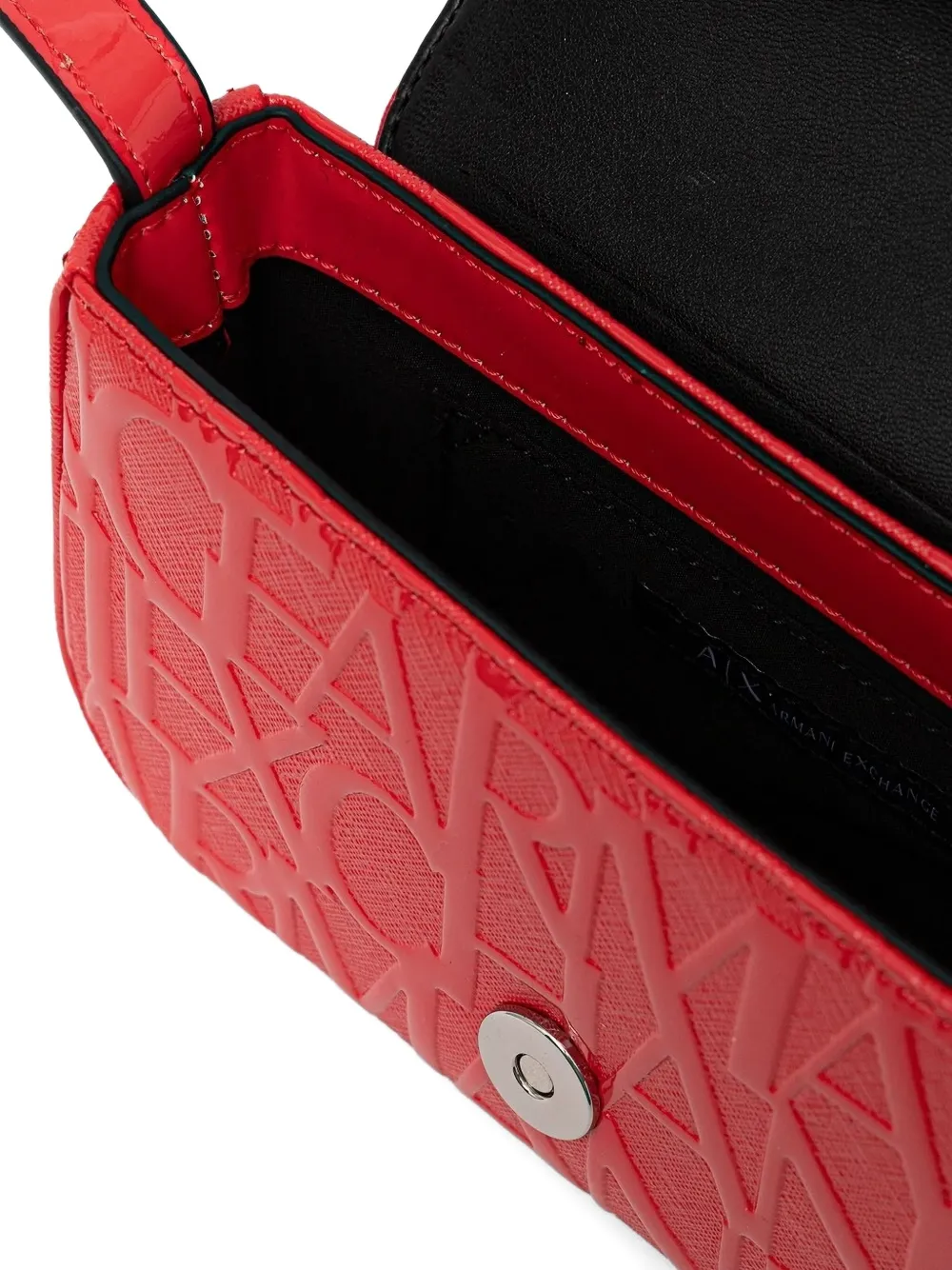 Armani Exchange Crossbodytas met logo Rood