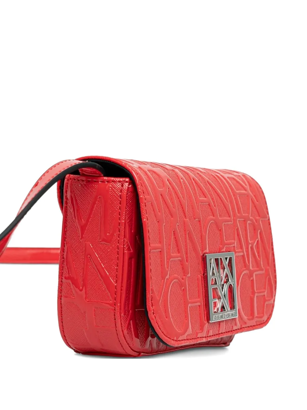 Armani Exchange Logo Cross-body Bag In Red