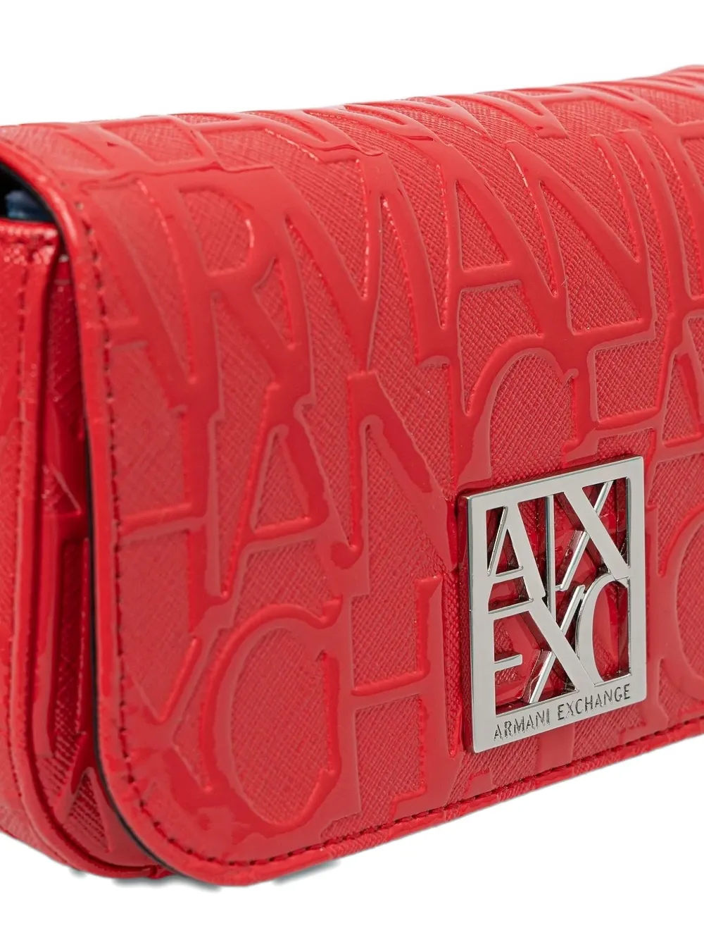 Armani Exchange Crossbodytas met logo Rood
