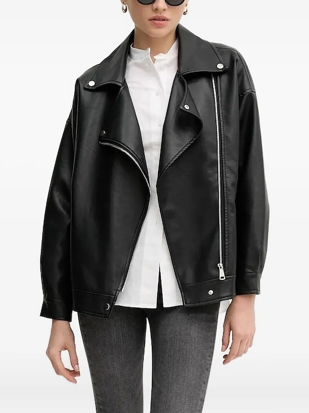 Armani Exchange mandarin-collar shirt | White | Image 1
