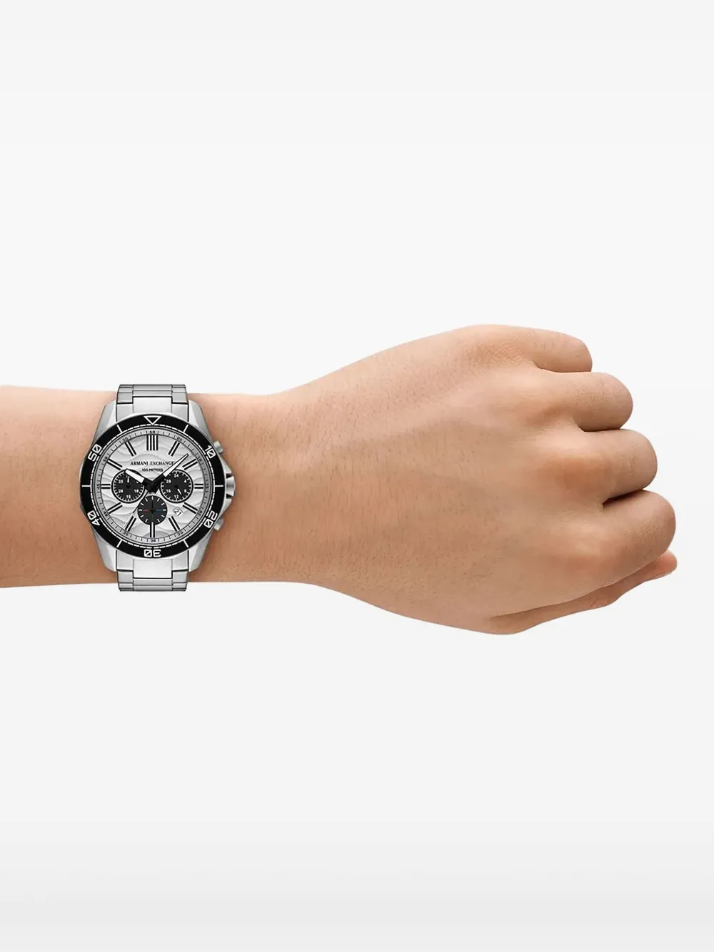 Armani Exchange Chronograph horloge 44 mm - Zilver