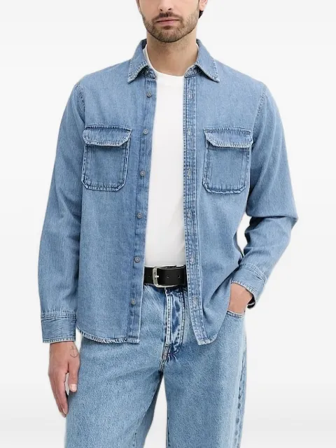 Armani Exchange flap-pocket denim shirt