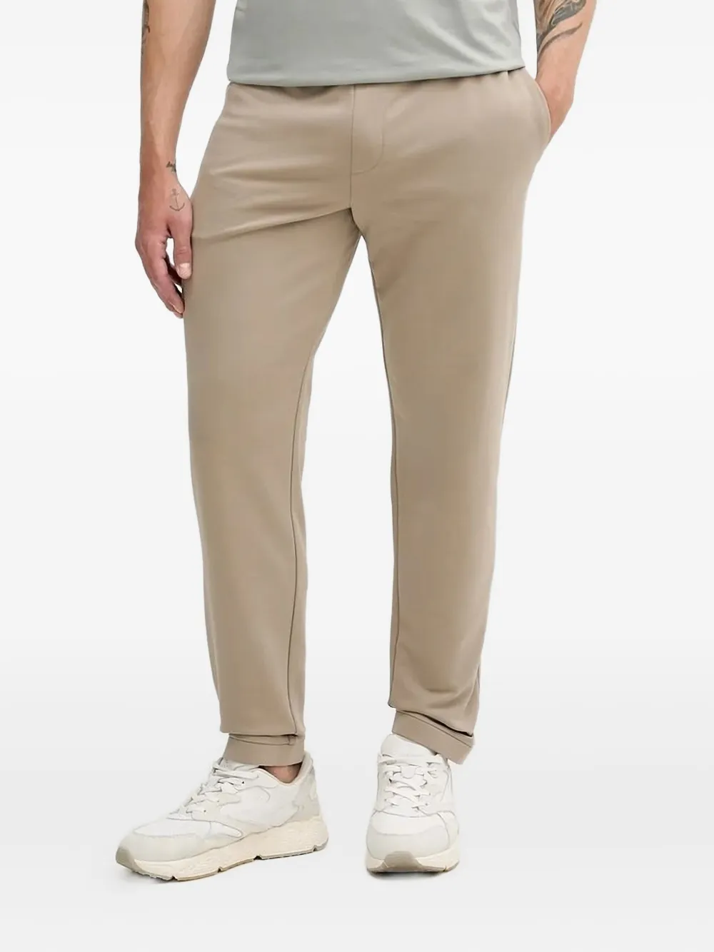 Armani Exchange logo joggers Beige