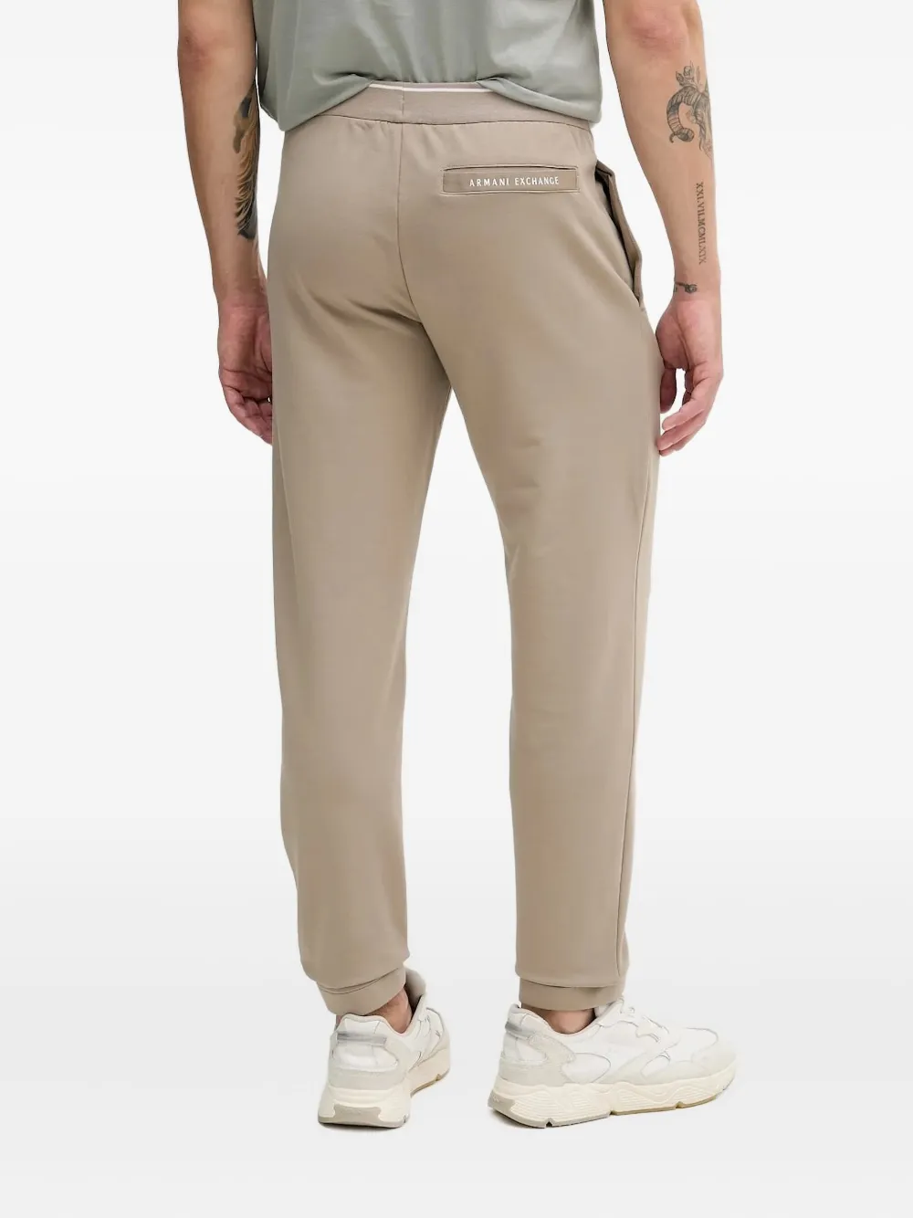 Armani Exchange logo joggers - Beige