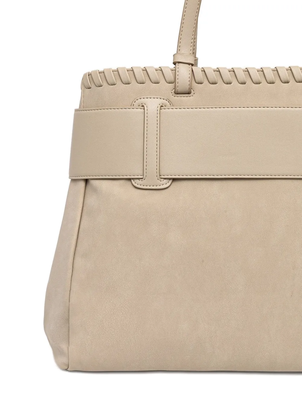 Armani Exchange Handbag With Asv Logo Detail In Neutral