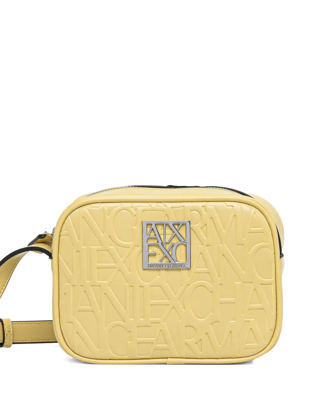 Armani Exchange bandolera con placa del logo | amarillo | Image 1