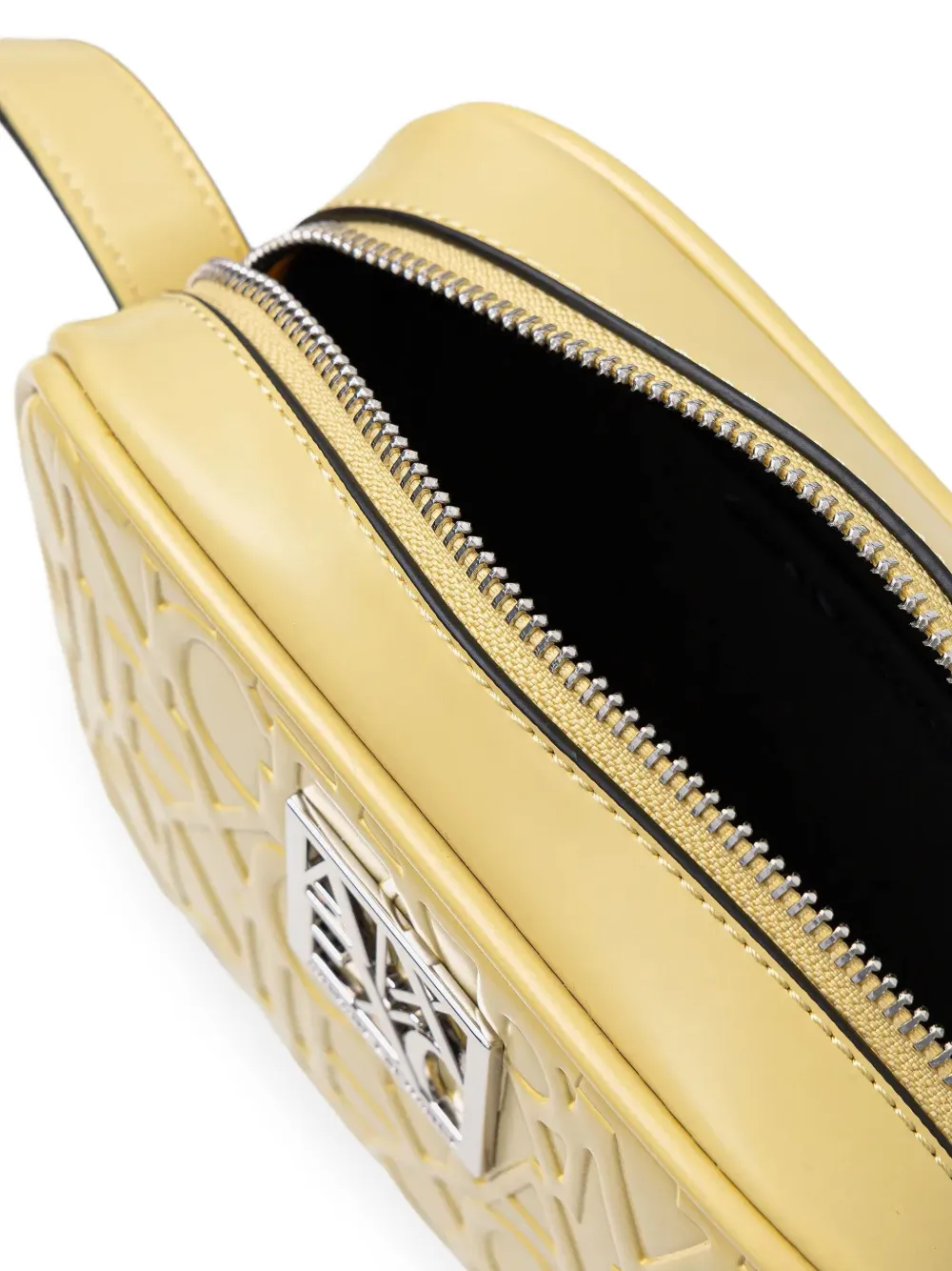 Armani Exchange Crossbodytas met logoplakkaat Geel